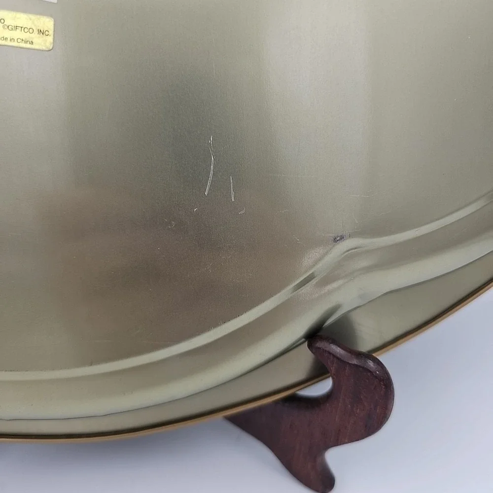 Colorful Cottage Scene Oval Metal Serving Tray 1997 Thomas‎ Kindade Giftco Inc